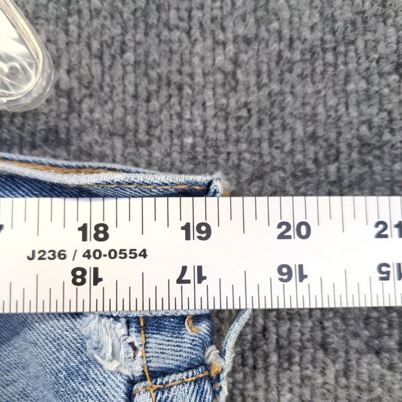 Levi's 505 Men's Regular Straight Fit Jeans Blue 38x30 Stone Wash Denim - Picture 13 of 14